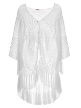 Load image into Gallery viewer, Luna poncho white